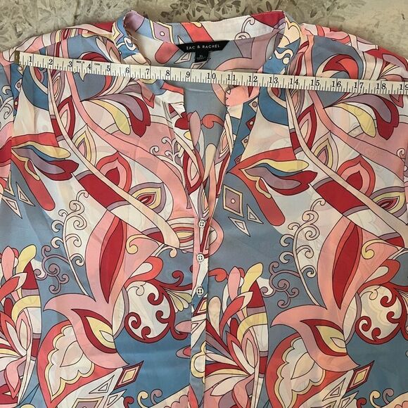 Zac & Rachel Pink Paisley “Pucci-esque” Shirt XL EUC - Picture 4 of 6